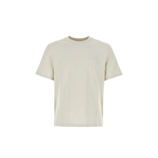 Ami Alexandre Mattiussi Chalk Cotton T-Shirt