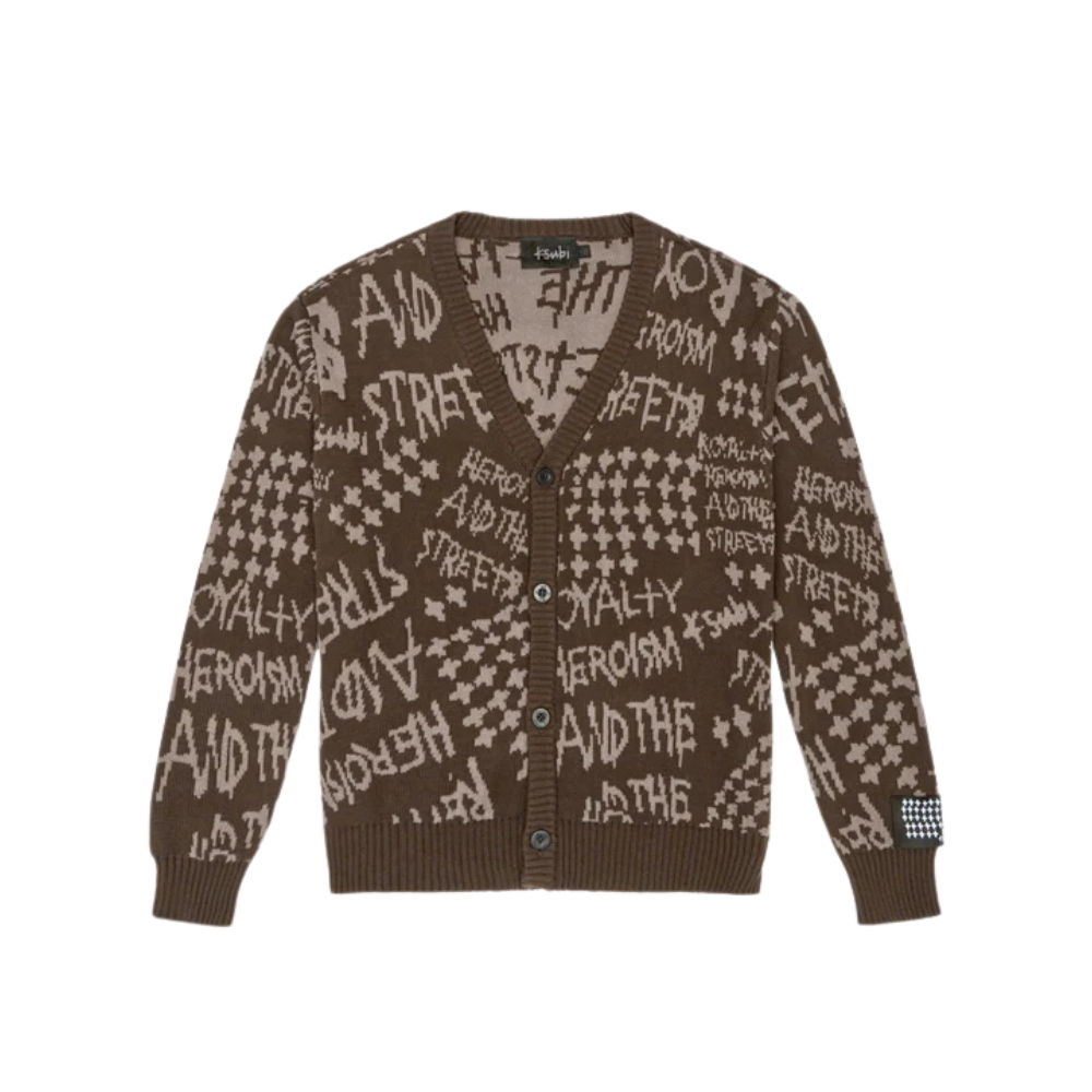 Ksubi Heroism Cardigan Java Brown
