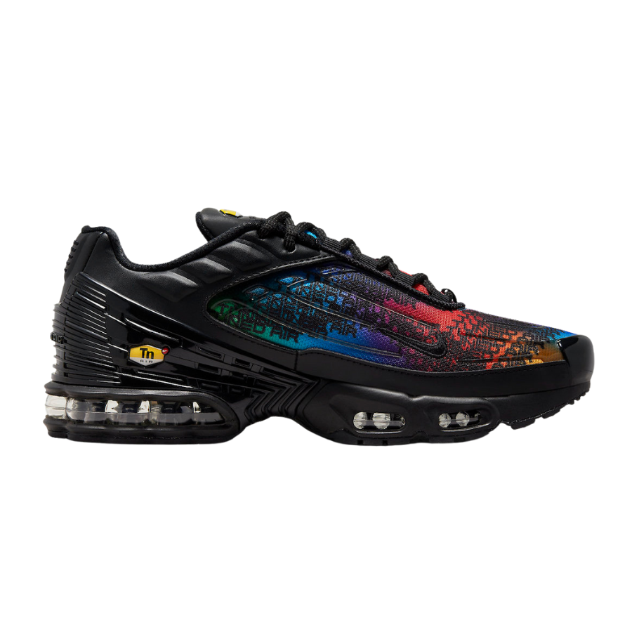 Nike Air Max Plus 3 Premium Rainbow Gradient Black Fuchsia Dream Racer Blue