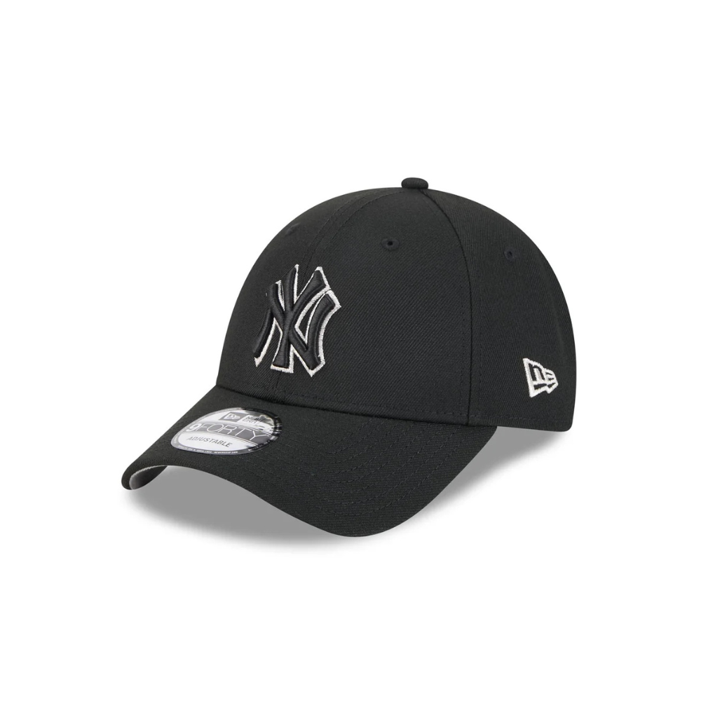 New Era 9Forty New York Yankees Snapback Cap Metallic Black