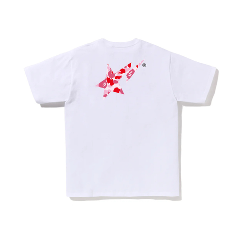 A Bathing Ape ABC Camo BAPE STA Logo Tee White Pink