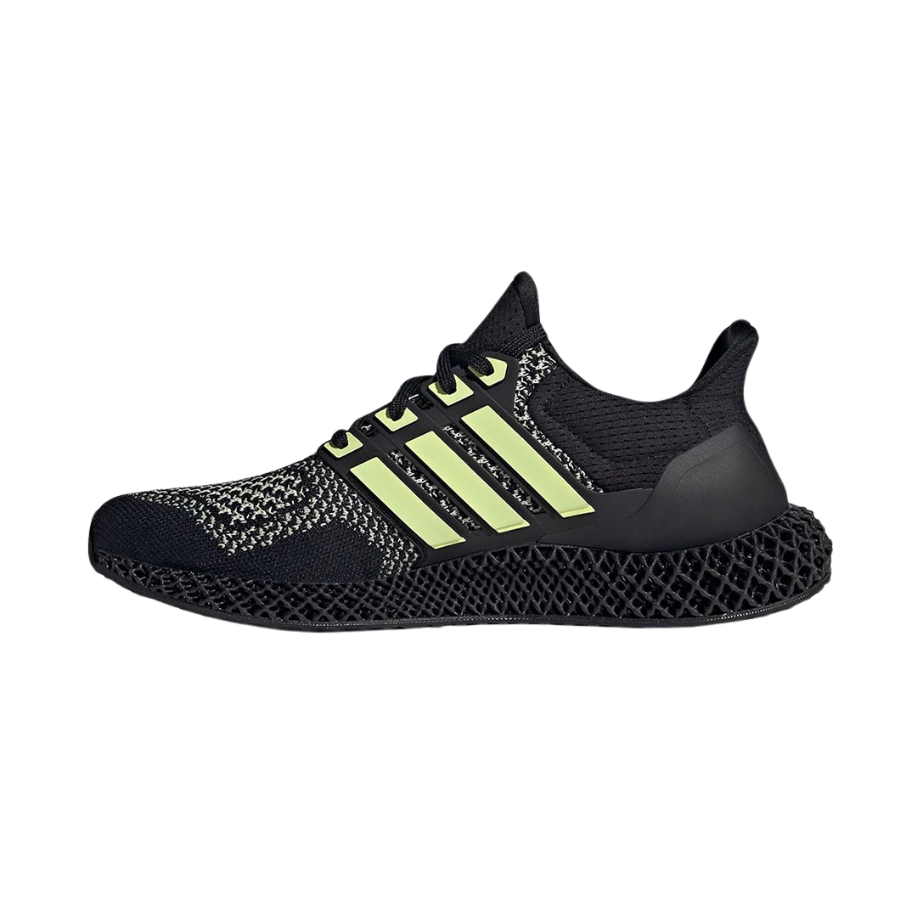 Adidas Ultra 4D Black Almost Lime Core Black Silver Metallic