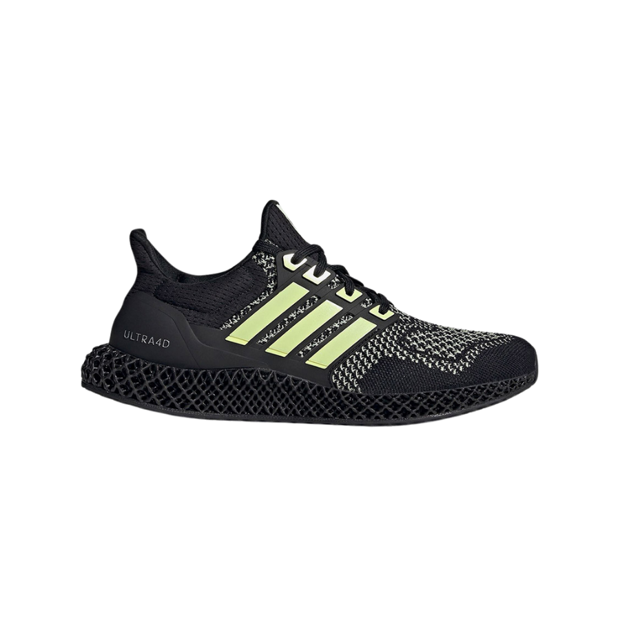 Adidas Ultra 4D Black Almost Lime Core Black Silver Metallic