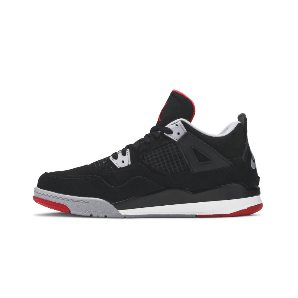 Air Jordan 4 Retro Bred (2019) (PS) Black Fire Red Cement Grey Summit White
