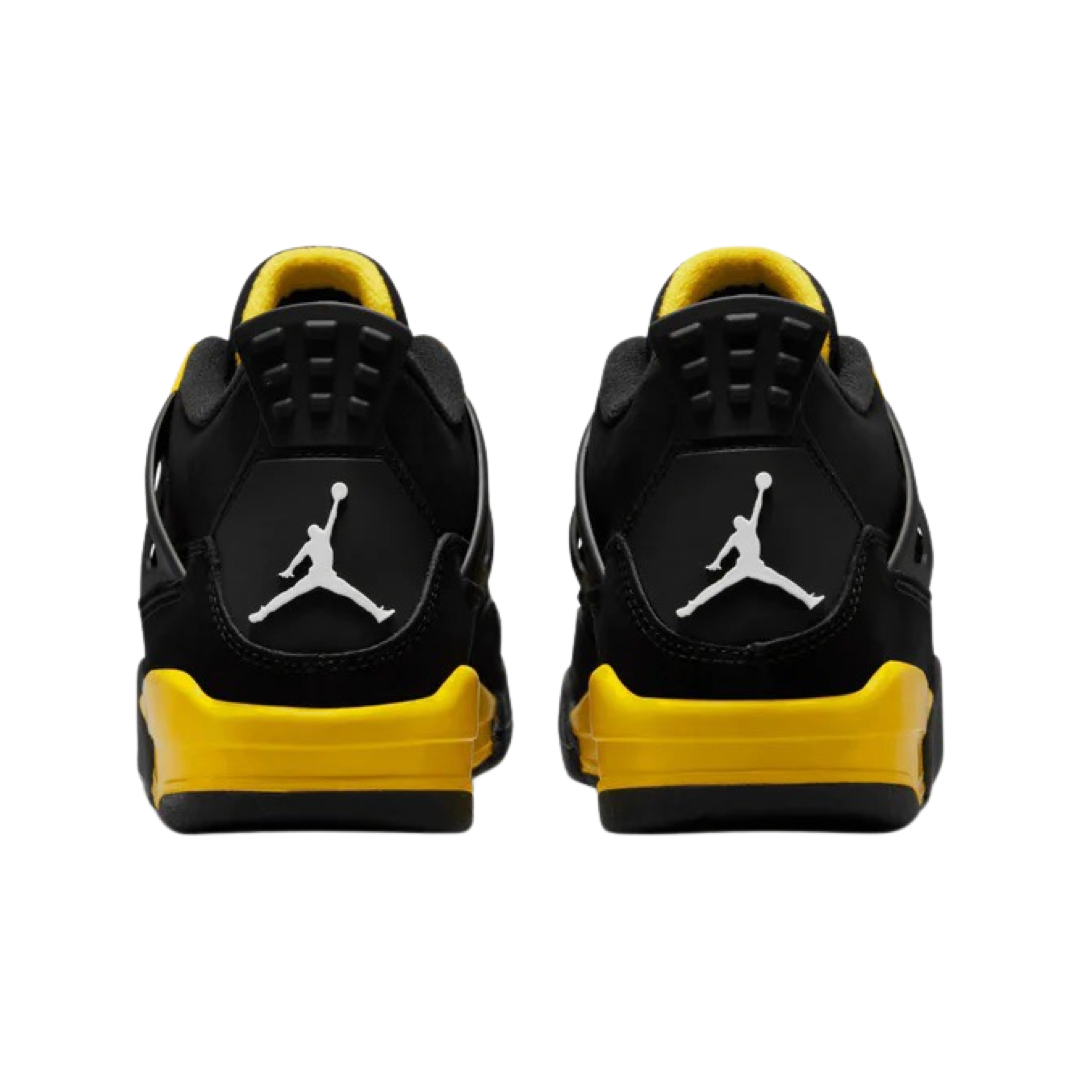Jordans 4 best sale black and yellow