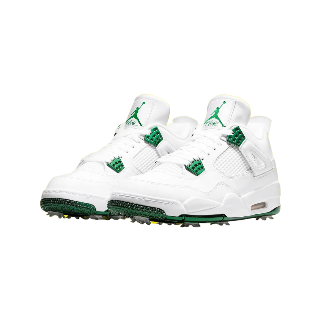 Air Jordan 4 Retro Golf Master Tournament White Metallic Green