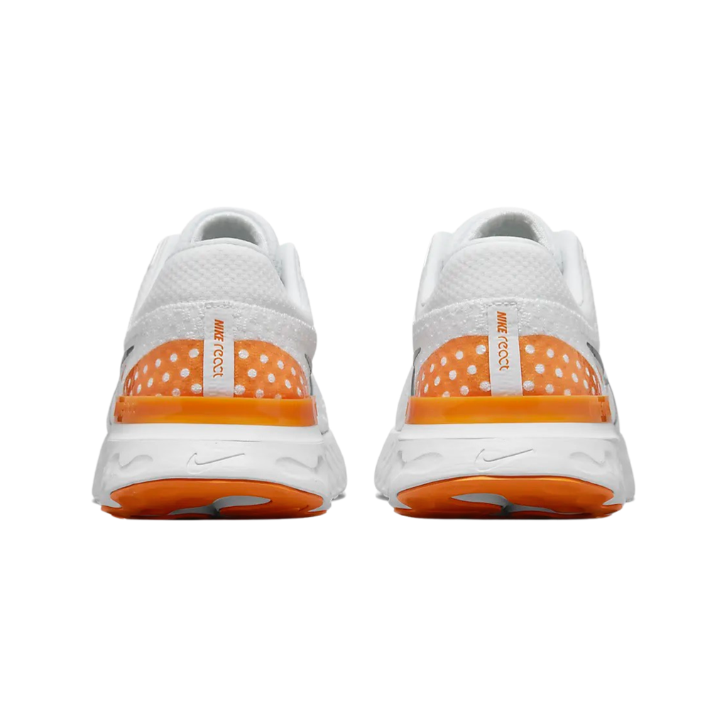 Nike React Infinity Run Flyknit 3 White Grey Kumquat White Particle Grey Kumquat Photon Dust