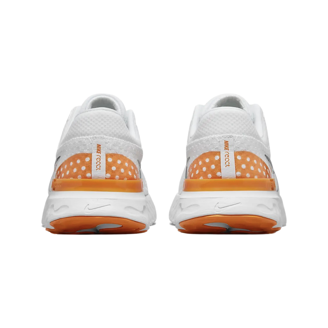 Nike React Infinity Run Flyknit 3 White Grey Kumquat White Particle Grey Kumquat Photon Dust