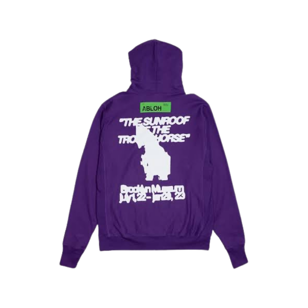 Virgil Abloh Brooklyn Museum FOS Trojan Horse Hoodie Purple