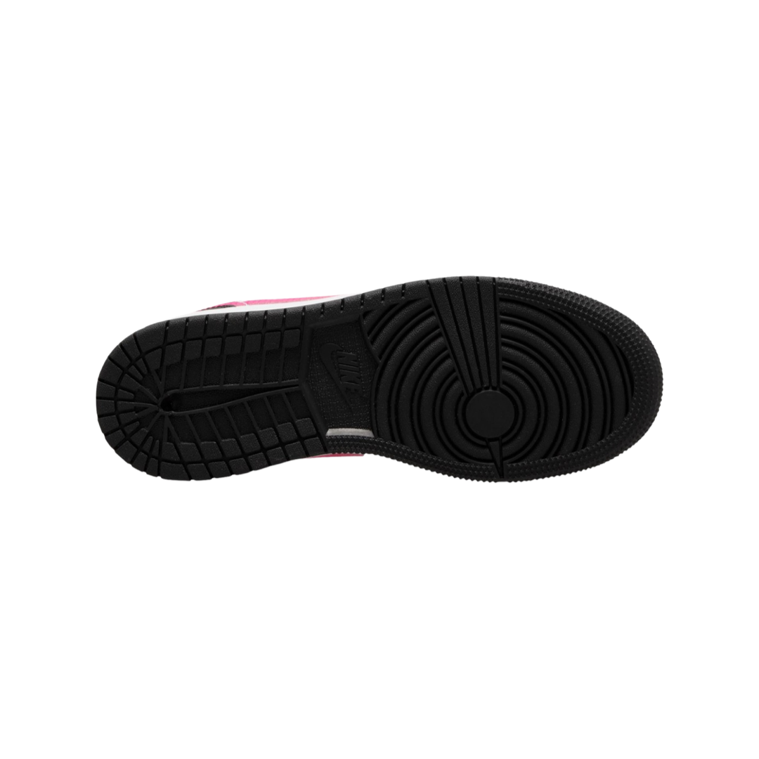 Black jordans 2024 with pink bottom