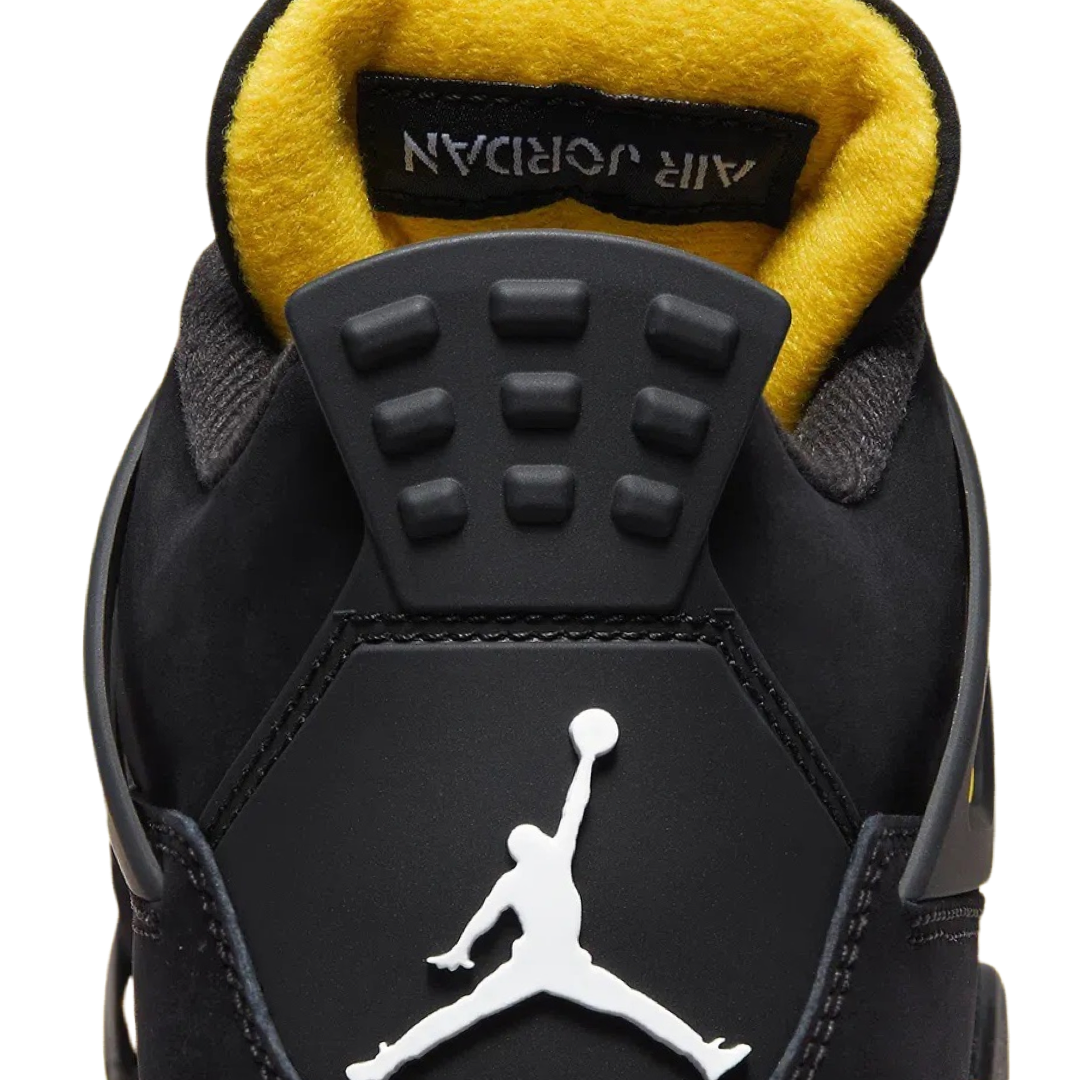 Air Jordan 4 Retro Thunder 2023 Black White Tour Yellow SoleMate Sneakers