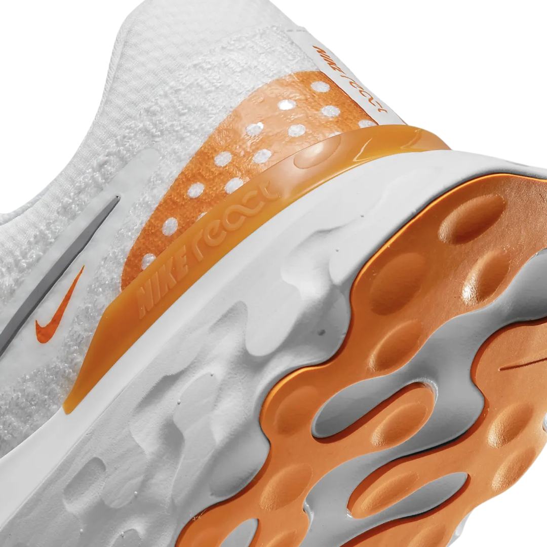 Nike React Infinity Run Flyknit 3 White Grey Kumquat White Particle Grey Kumquat Photon Dust