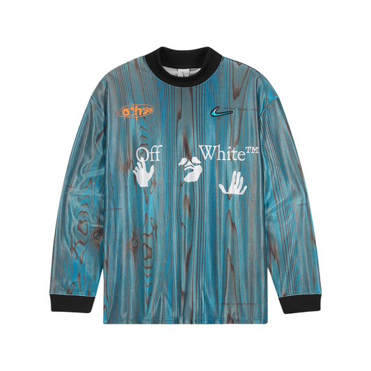 Off-White x Nike 001 Soccer Jersey "Imperial Blue"