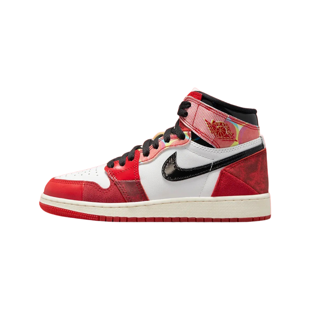 Air Jordan 1 Retro High OG SP GS Spider Verse "Next Chapter" University Red Black White