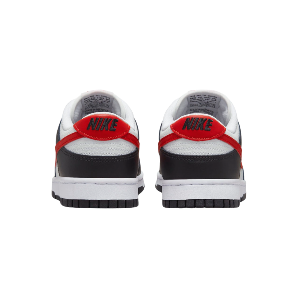 Nike Dunk Low Retro Red Swoosh Panda Black University Red White