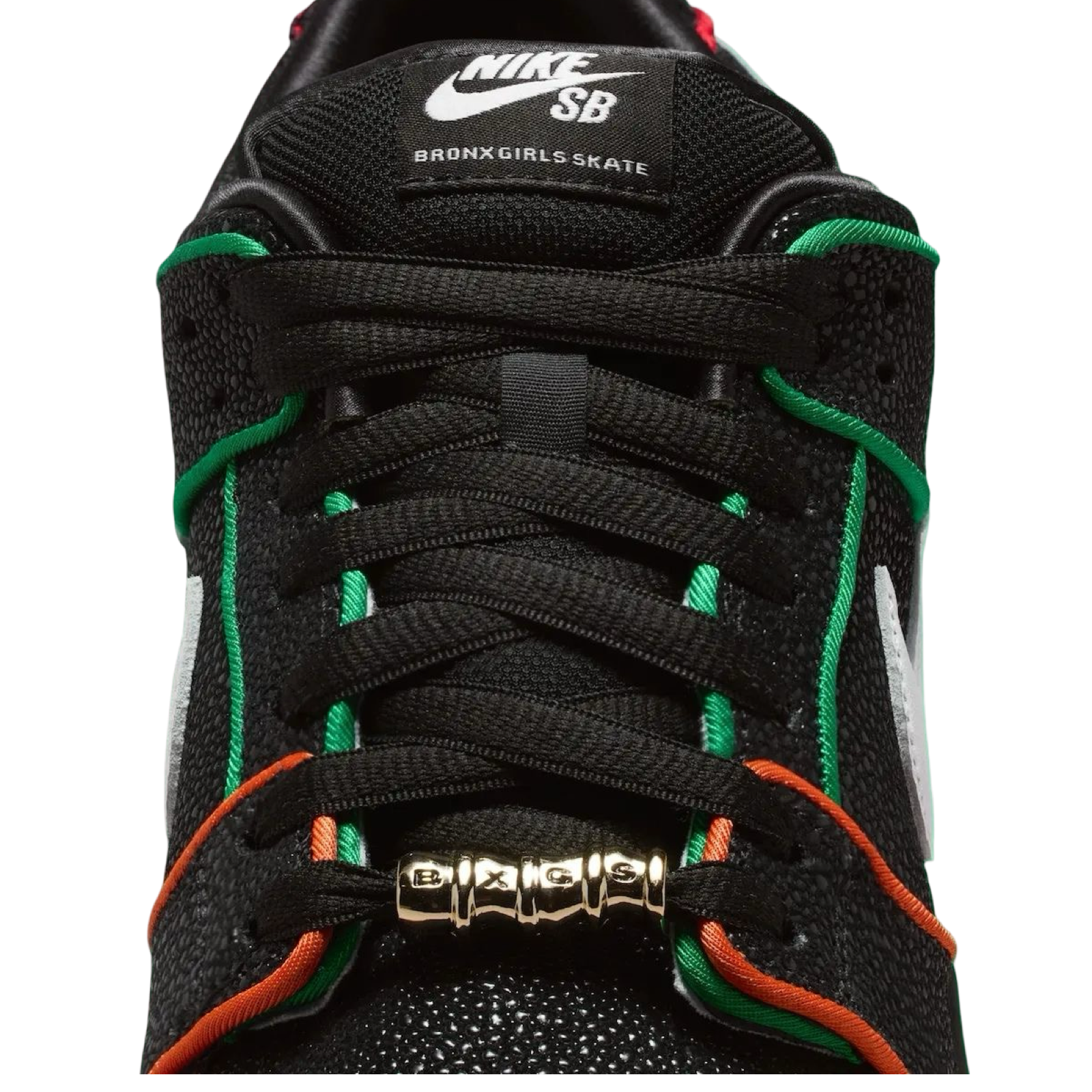 Nike SB Dunk Low Bronx Girl Skate Black White Challenge Red