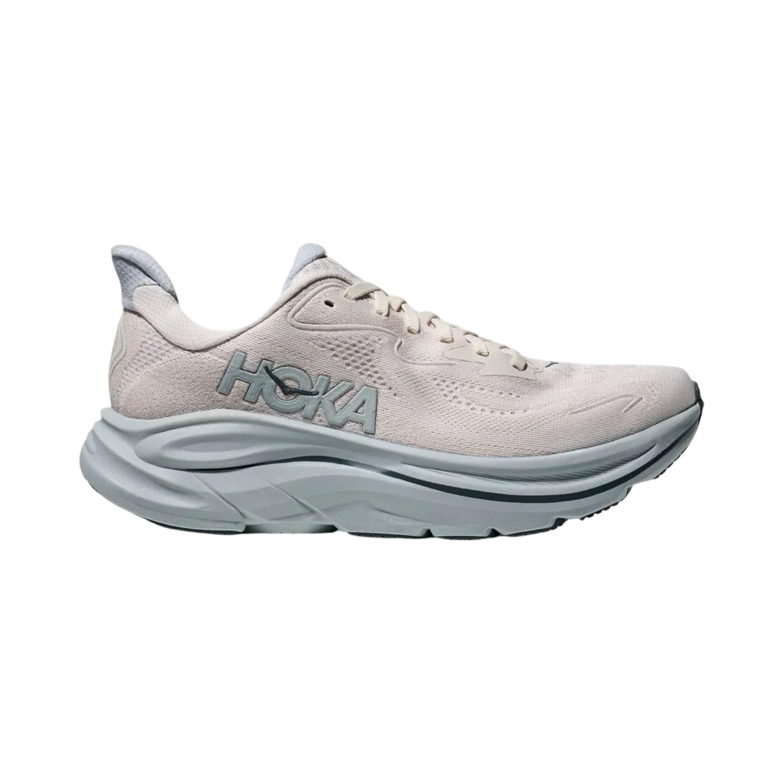 Women's Hoka Clifton 10 B Width Grout Mineral Blue
