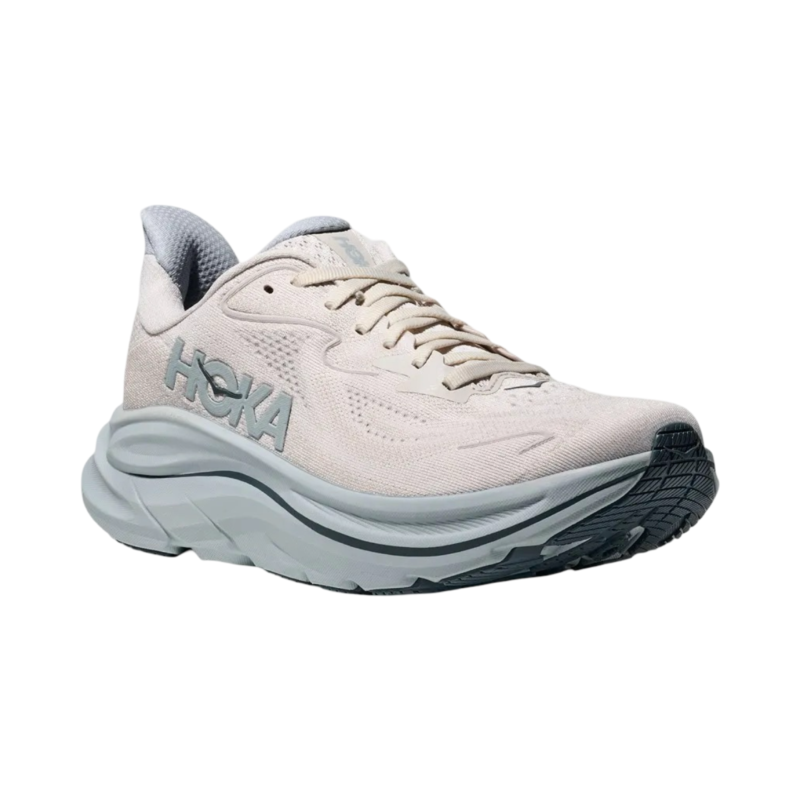 Women's Hoka Clifton 10 B Width Grout Mineral Blue