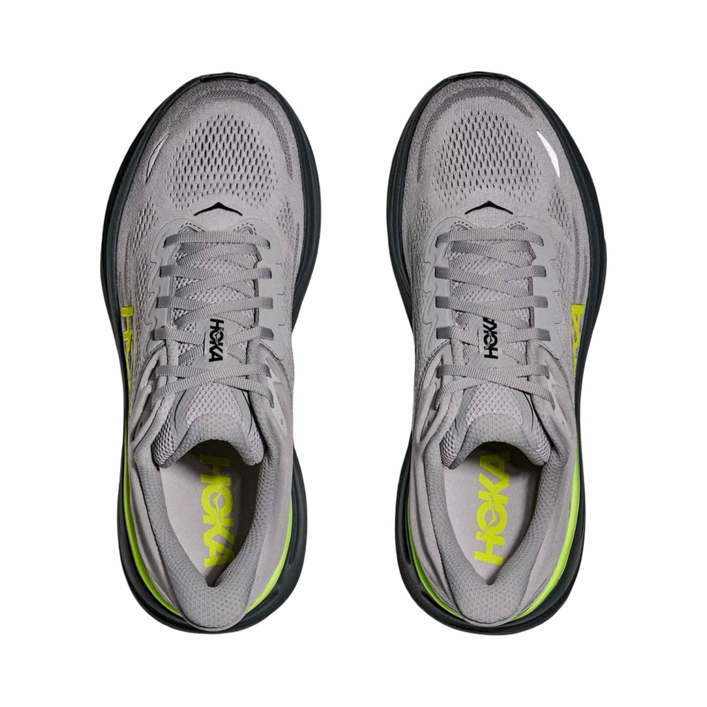 Men's Hoka Bondi 9 D Width Stardust Grey Outer Orbit