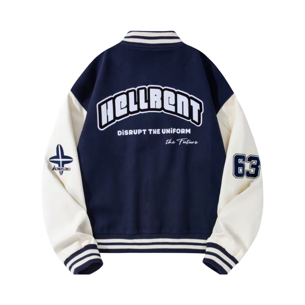 Kawasaki Disrupt the Uniform Varsity Jacket Navy White