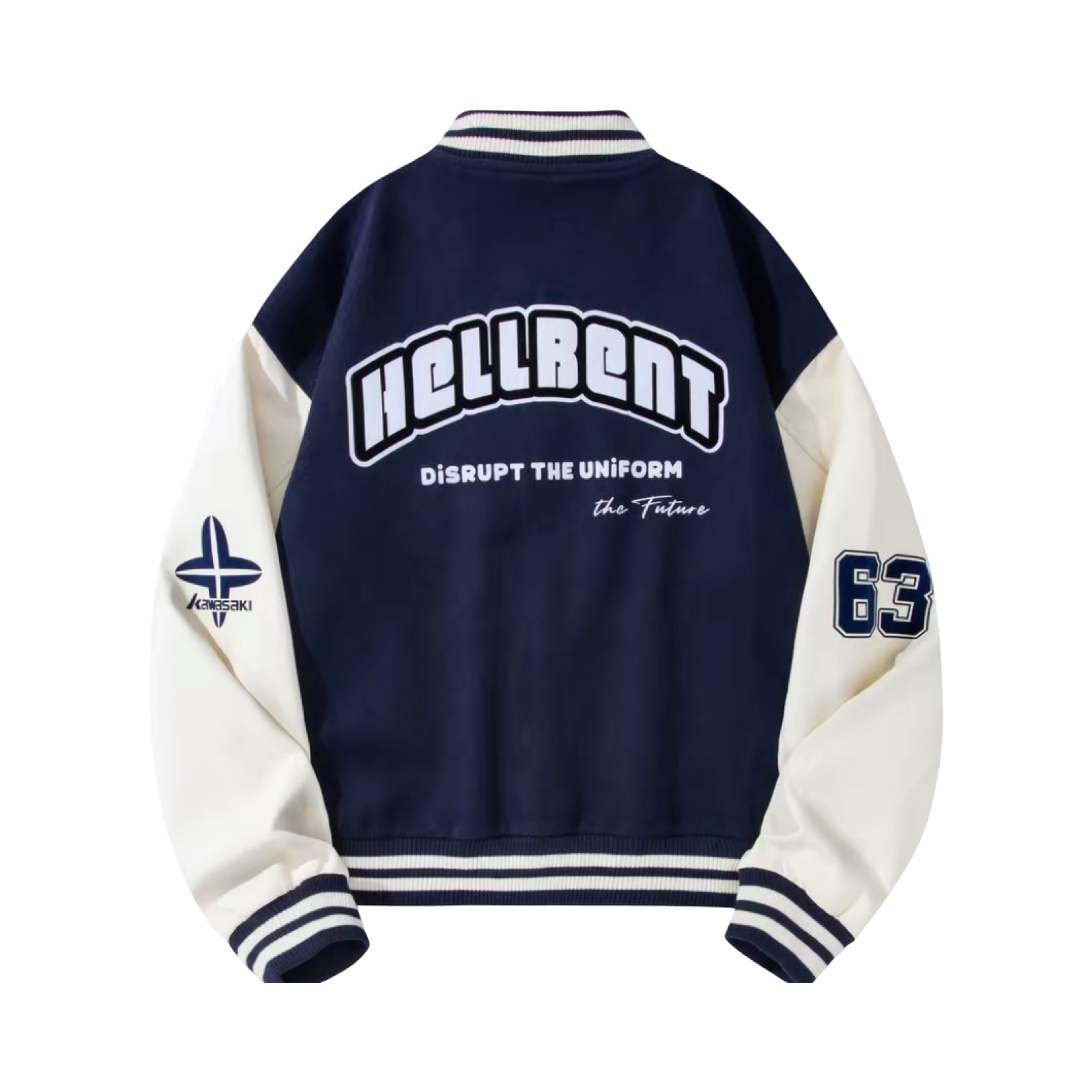Kawasaki Disrupt the Uniform Varsity Jacket Navy White