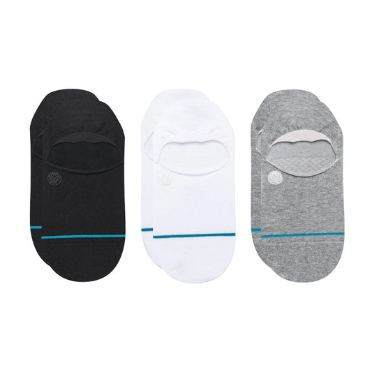 Stance Icon No Show Sock 3 Pack Multi White / Grey / Black