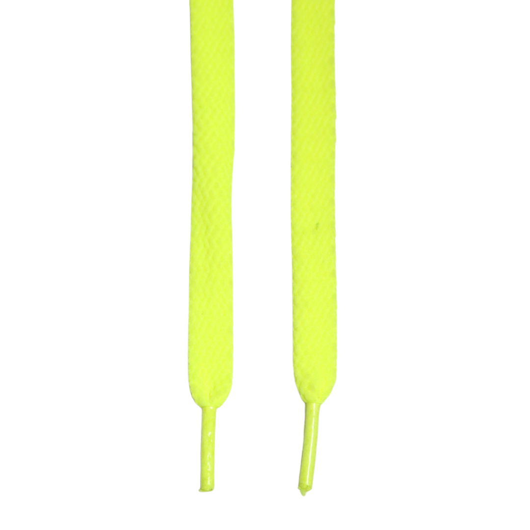 Solemate Laces Thick Flat Fluro Yellow