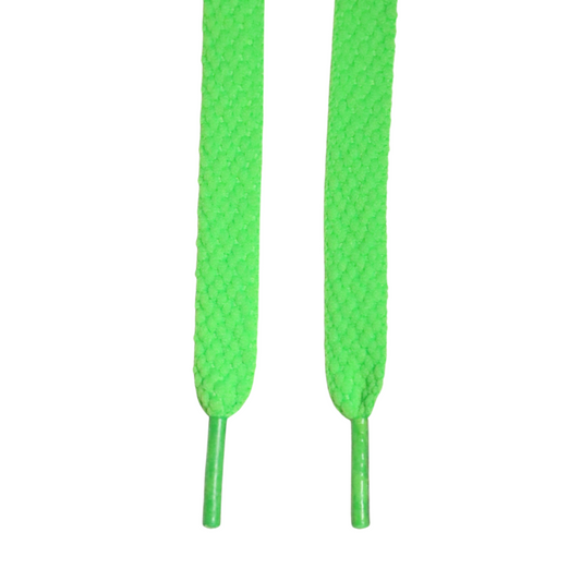Solemate Laces Thick Flat Lime Green