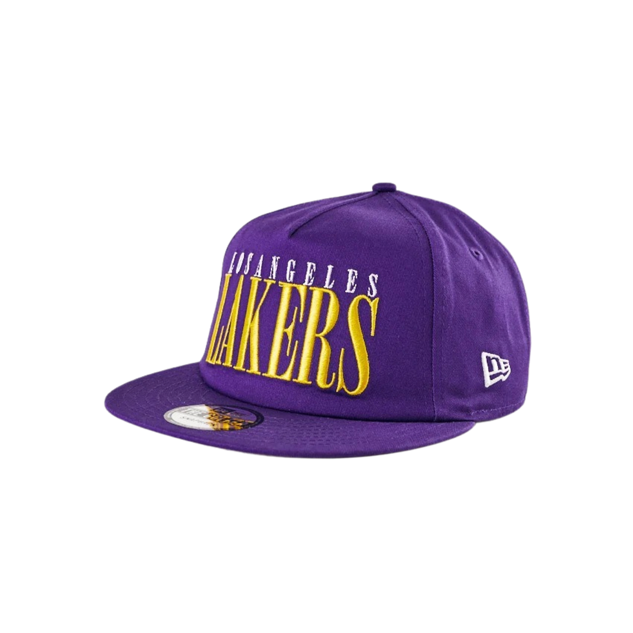 New Era Golfer Cap LA Lakers Classic Logo Purple Gold Strapback Cap
