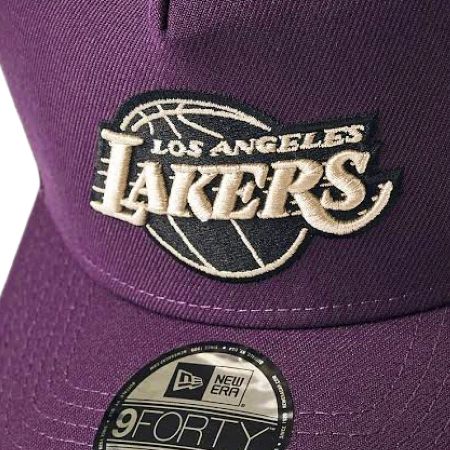 New Era 940 A-Frame LA Lakers Plum Black Snapback Cap