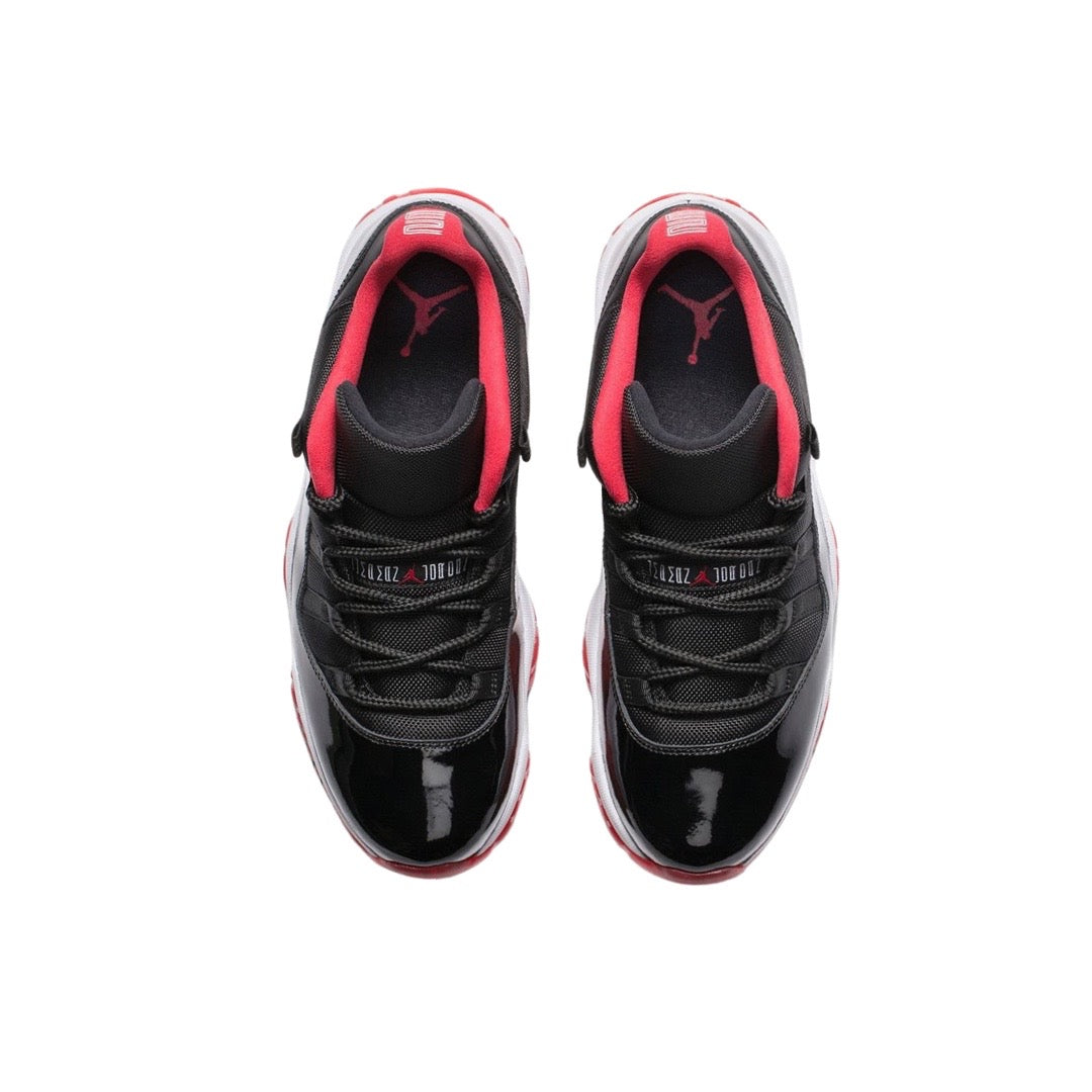 Air Jordan 11 Low BRED Black True Red White