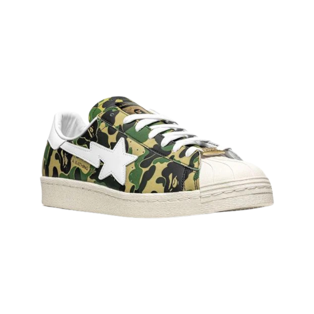 adidas x Bape Superstar 80's Green Camo Multi GZ8981