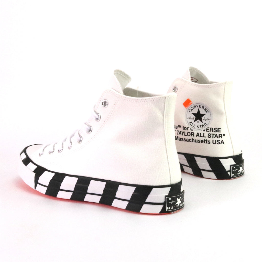 Converse x OFF WHITE Chuck 70 Hi White Cone Black