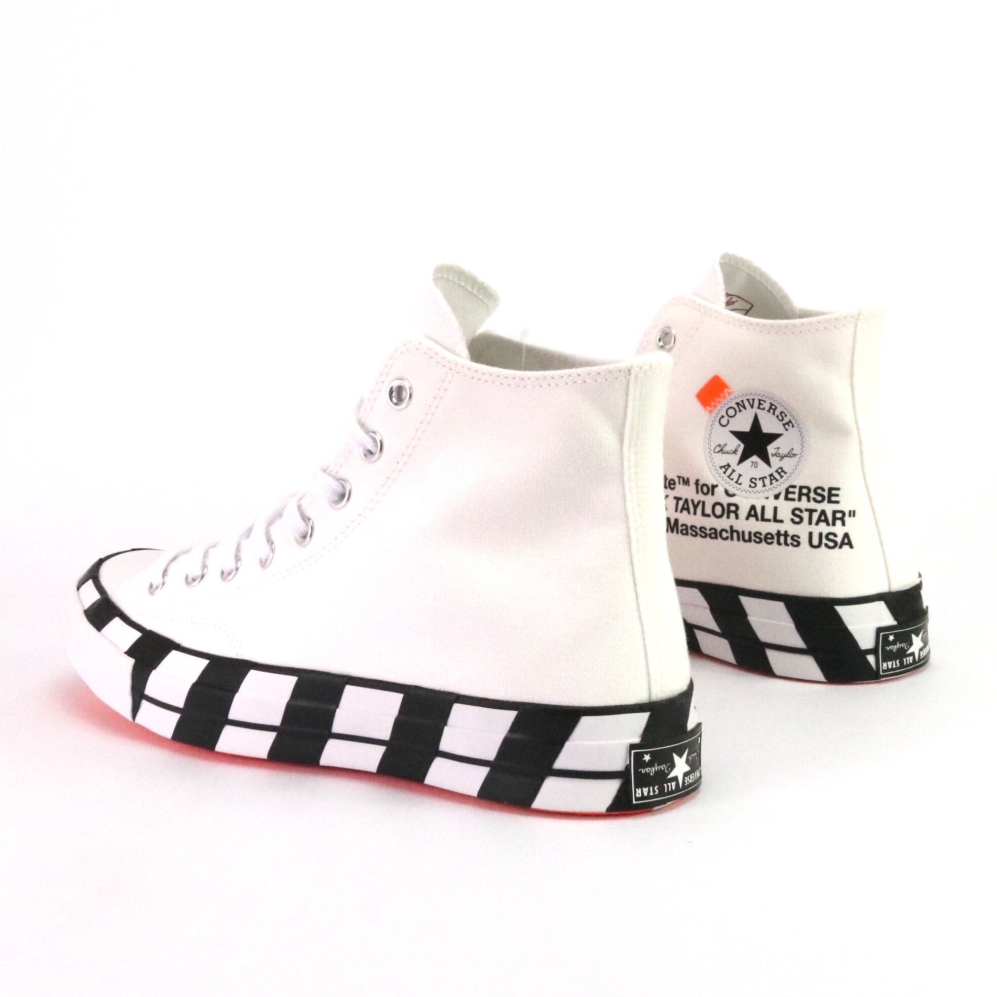 Converse x OFF WHITE Chuck 70 Hi White Cone Black