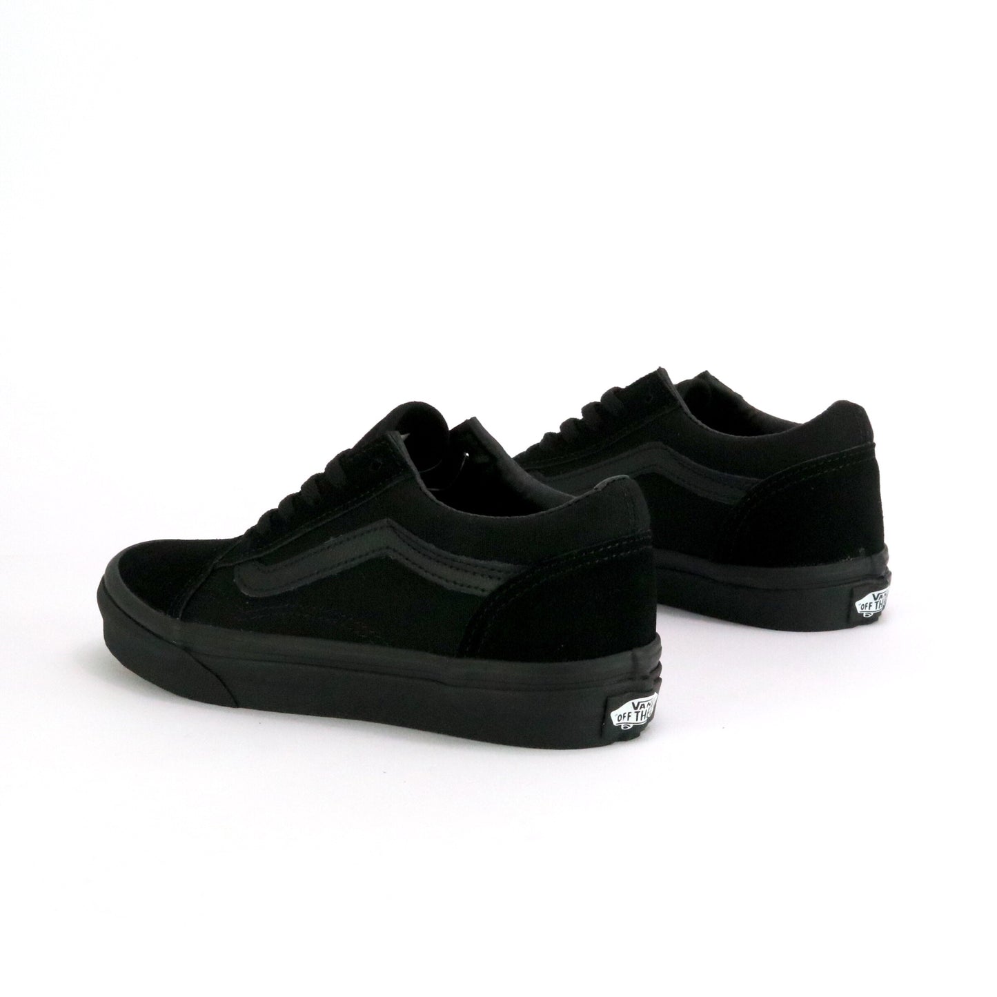 Junior all black old skool vans Clearance