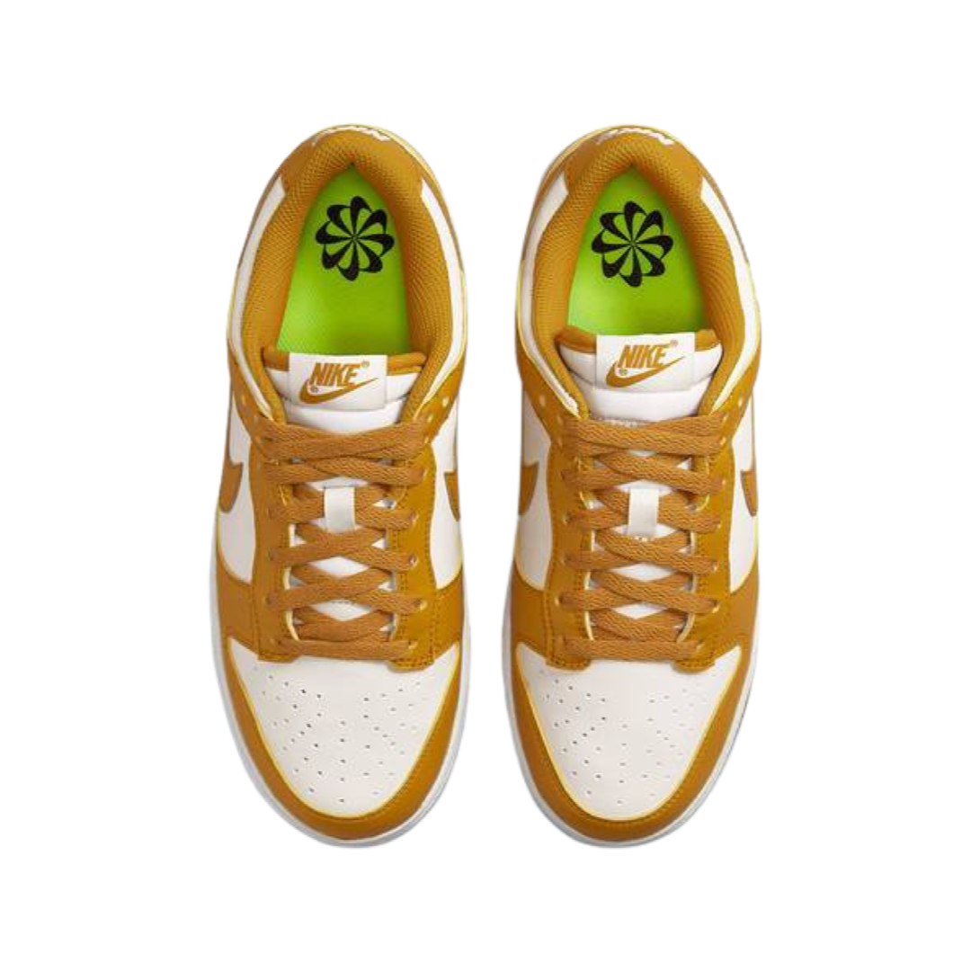 Women's Nike Dunk Low Next Nature Phantom Gold Suede White Volt