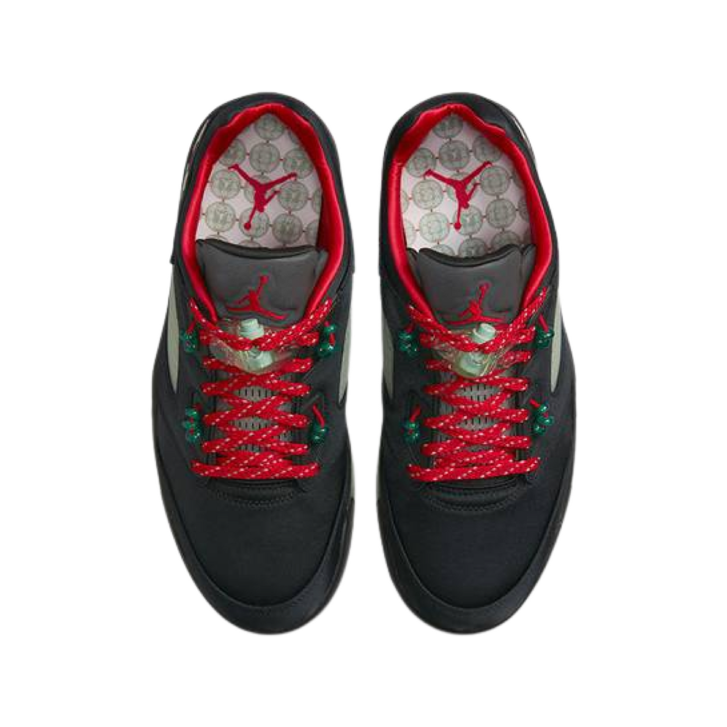 Green and 2025 red jordan 5