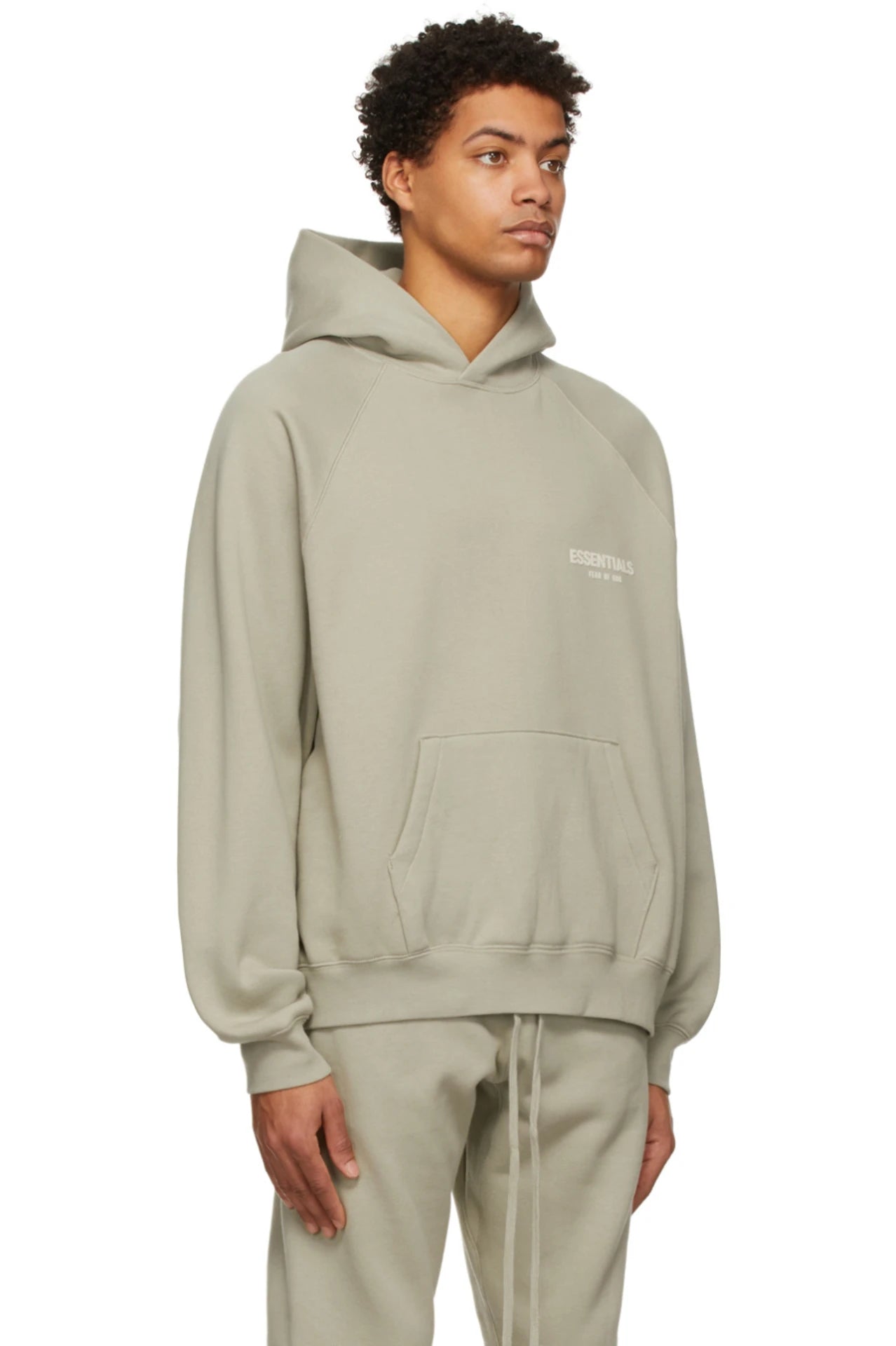 Fear Of God Essentials Graphic Pullover Hoodie Seafoam SS22 SoleMate Sneakers