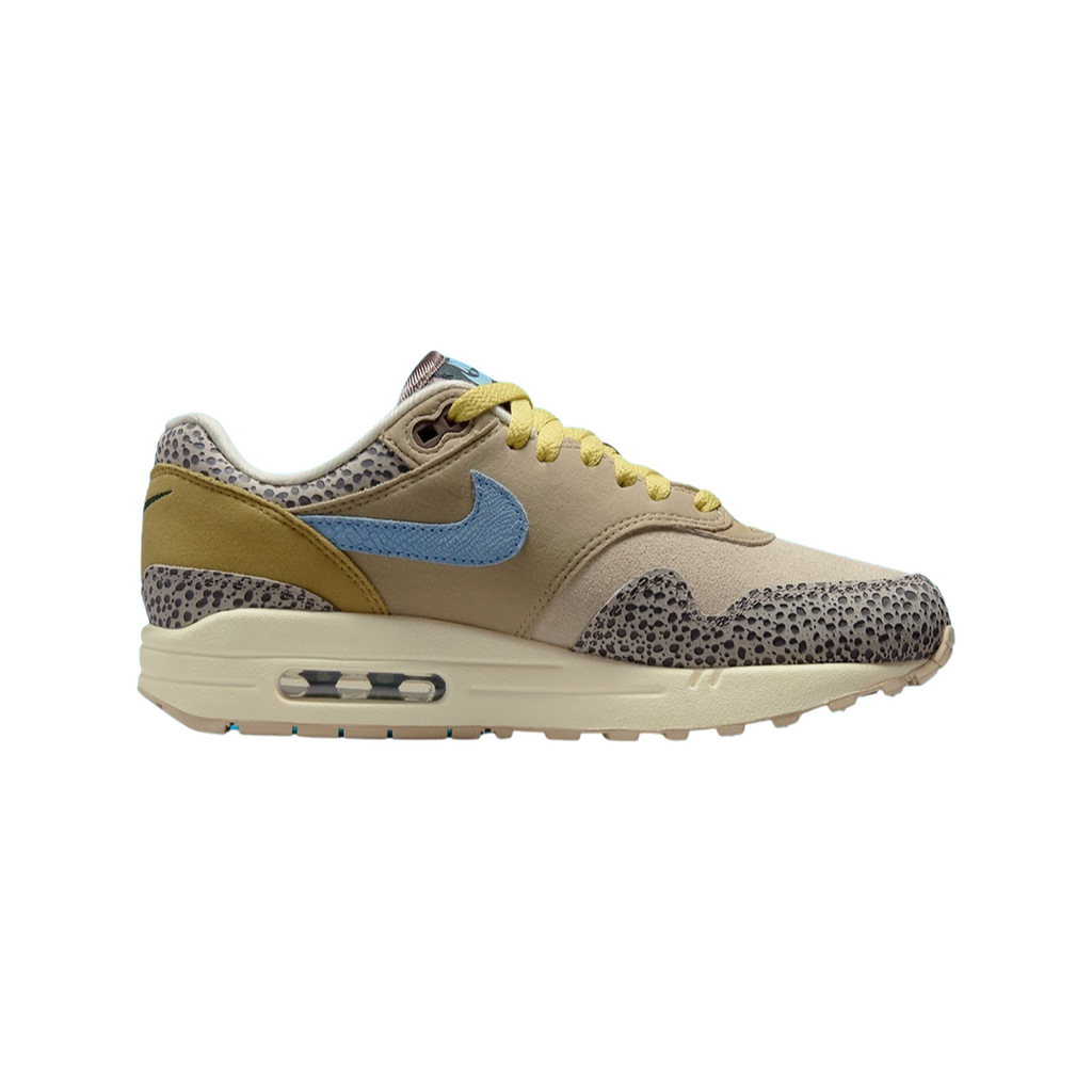 Nike Women's Air Max 1 Safari Cobblestone Worn Blue Limestone