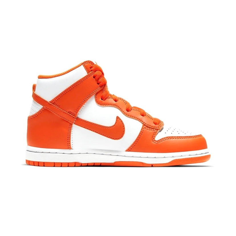 Nike Dunk Hi Retro GS Syracuse White Orange Blaze White