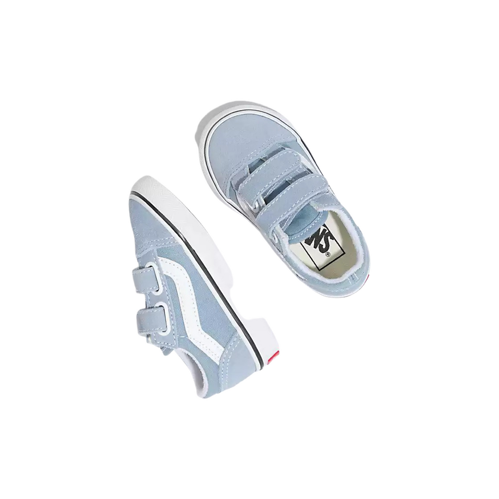 Toddler Old Skool V Colour Ashley Blue True White by Vans