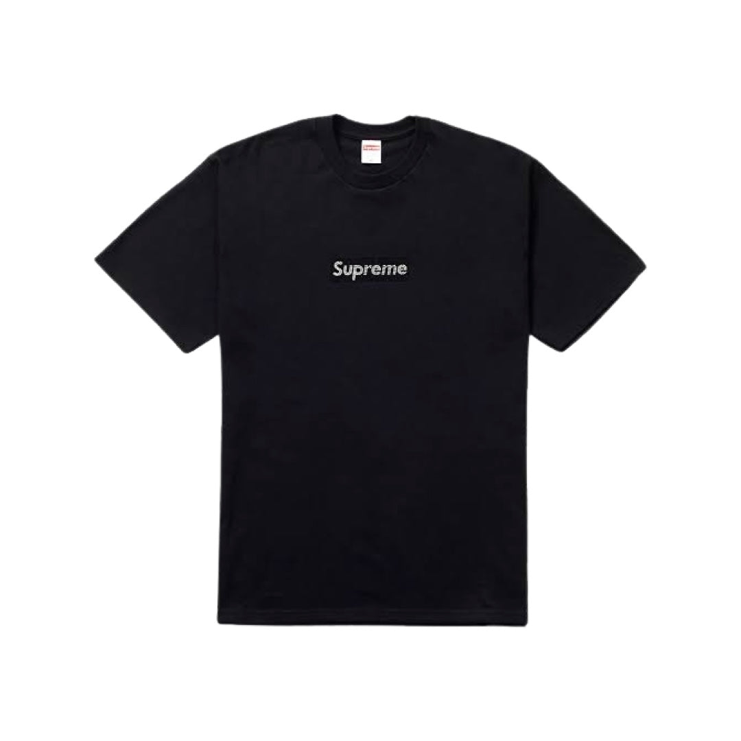 Supreme x Swarovski Box Logo Tee Black SS19