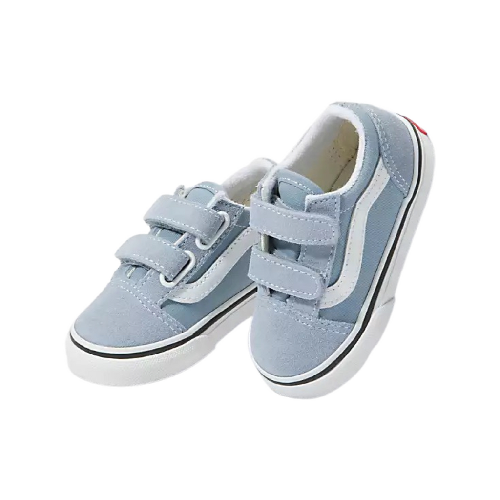 Toddler Old Skool V Colour Ashley Blue True White by Vans