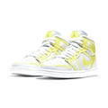 Women's Air Jordan 1 Mid Luxe Off White Optic Yellow White