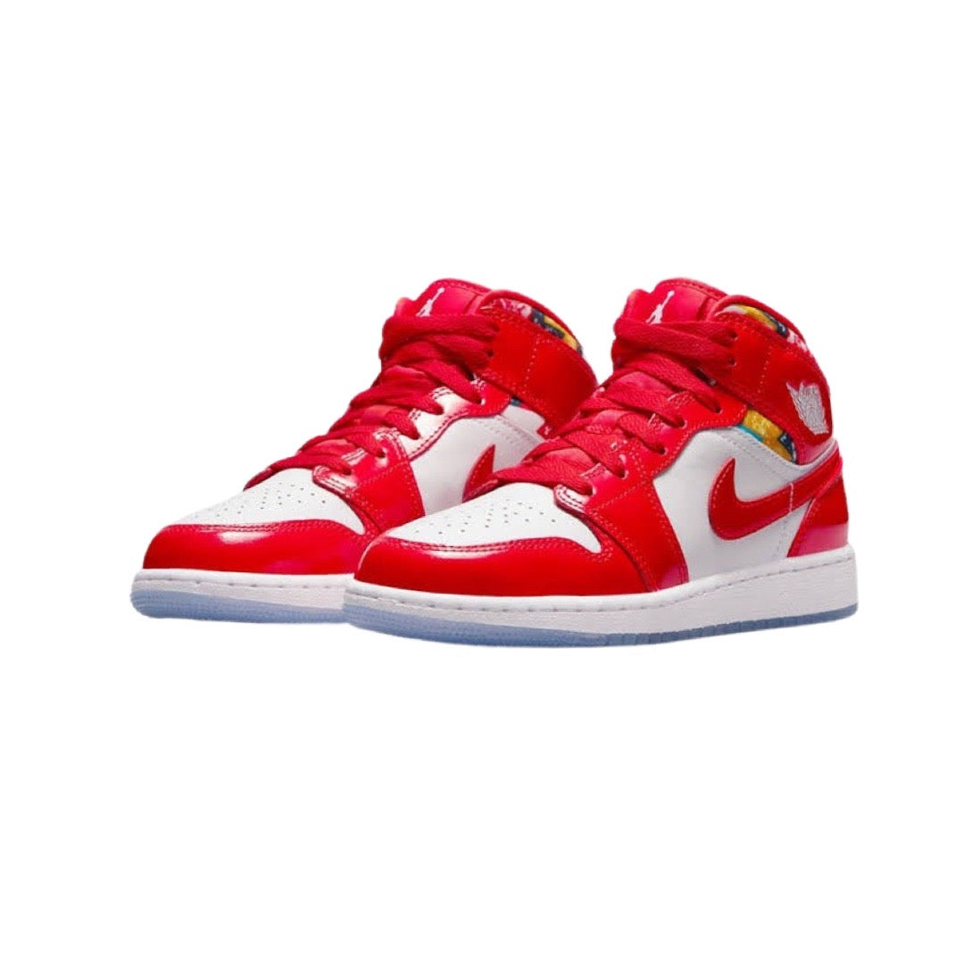 Nike 2024 Air Jordan 1 Mid 'Fusion Red' 5.5Y