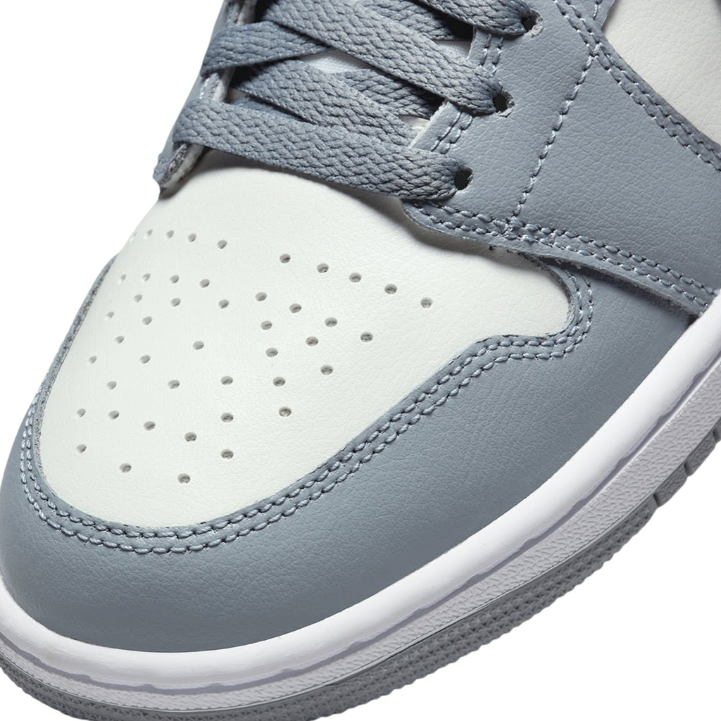 Women's Air Jordan 1 Mid Stealth Grey White