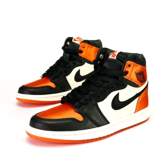 Women's Air Jordan 1 Retro SBB Satin Black Starfish Sail White