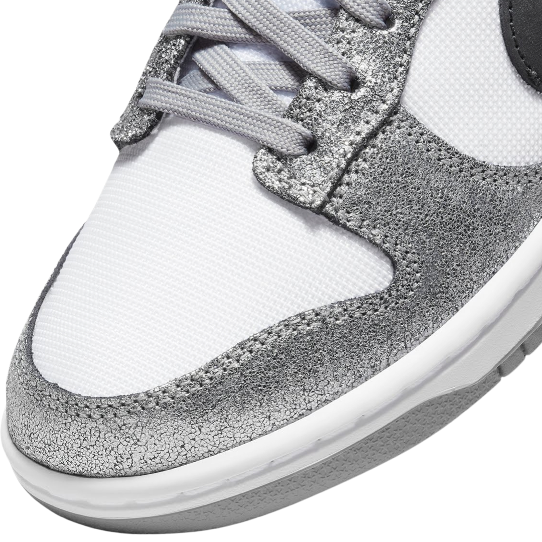 Nike Women's Dunk Low Metallic Silver Black White