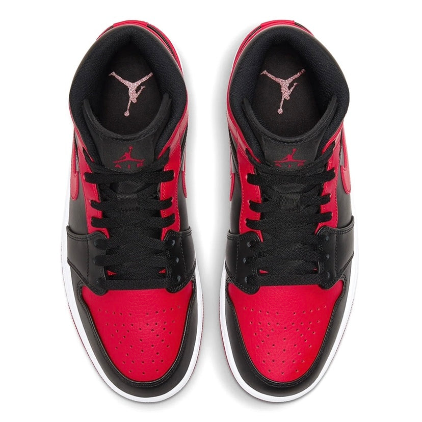 Air Jordan 1 Mid GS Bred Banned Black Gym Red 2020