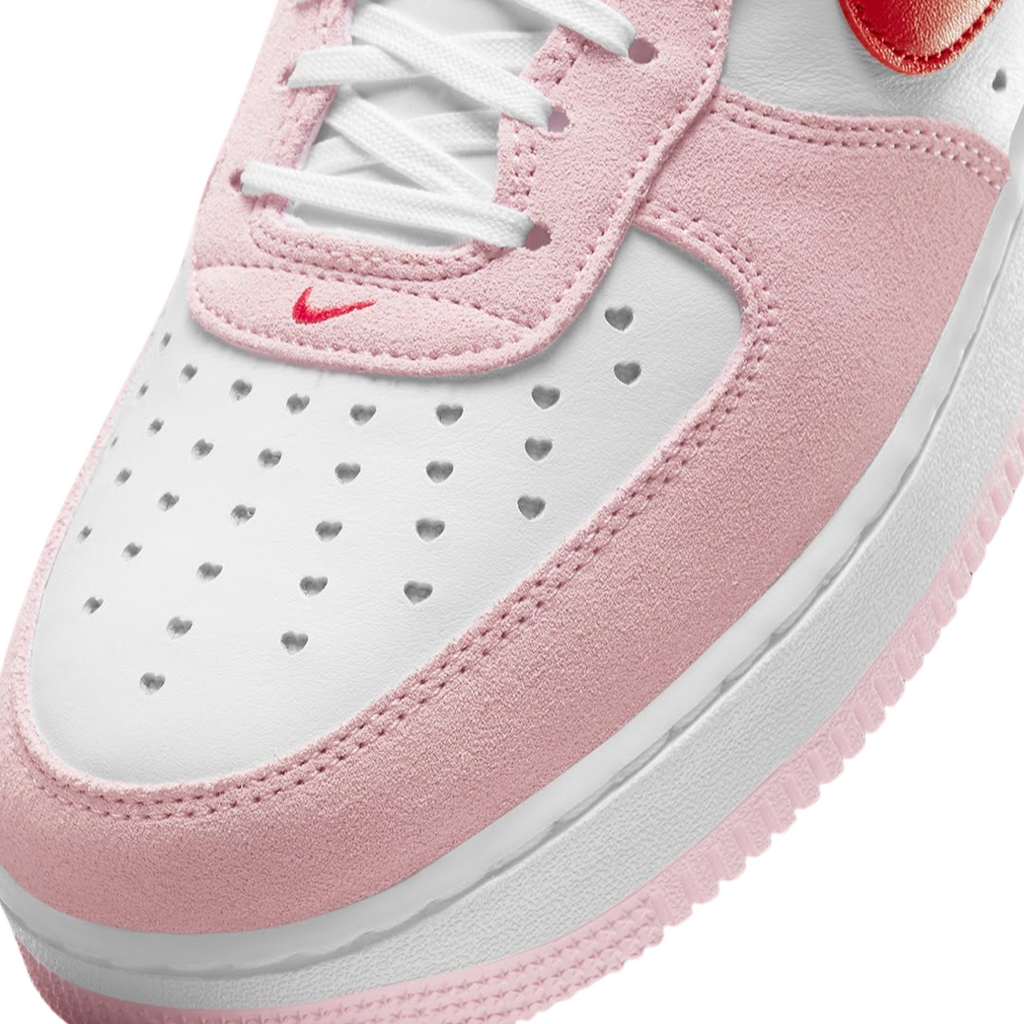 Nike Air Force 1 Low 07 QS Valentines Day Love Letter Tulip Pink University Red White